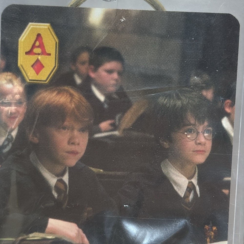 Harry Potter Keychain A of Diamonds New In Package Rare Playing Card Black - Picture 3 of 4